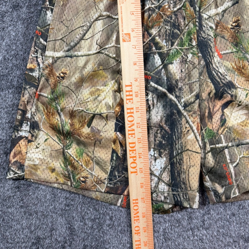 Eric Emanuel EE Basic Mesh Shorts Real Tree Camo Mens Size Large Red Logo NYC - Picture 12 of 14